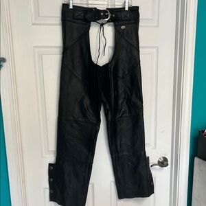 Harley-Davidson Black Leather Riding Chaps